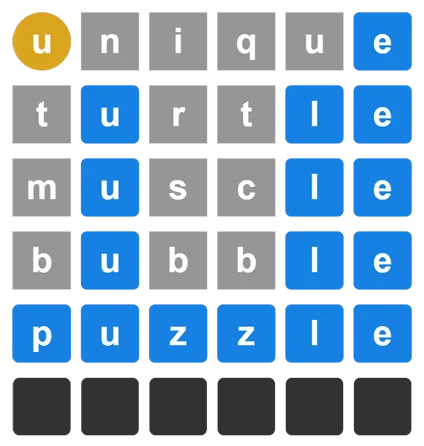 WordsPuzzler game example in English