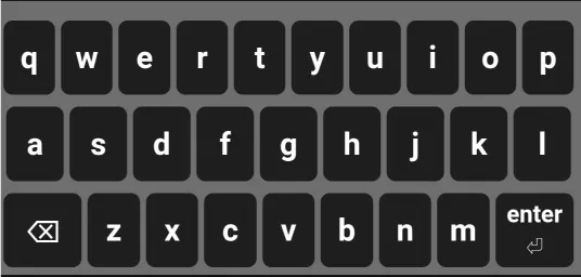 Image of the QWERTY virtual keyboard